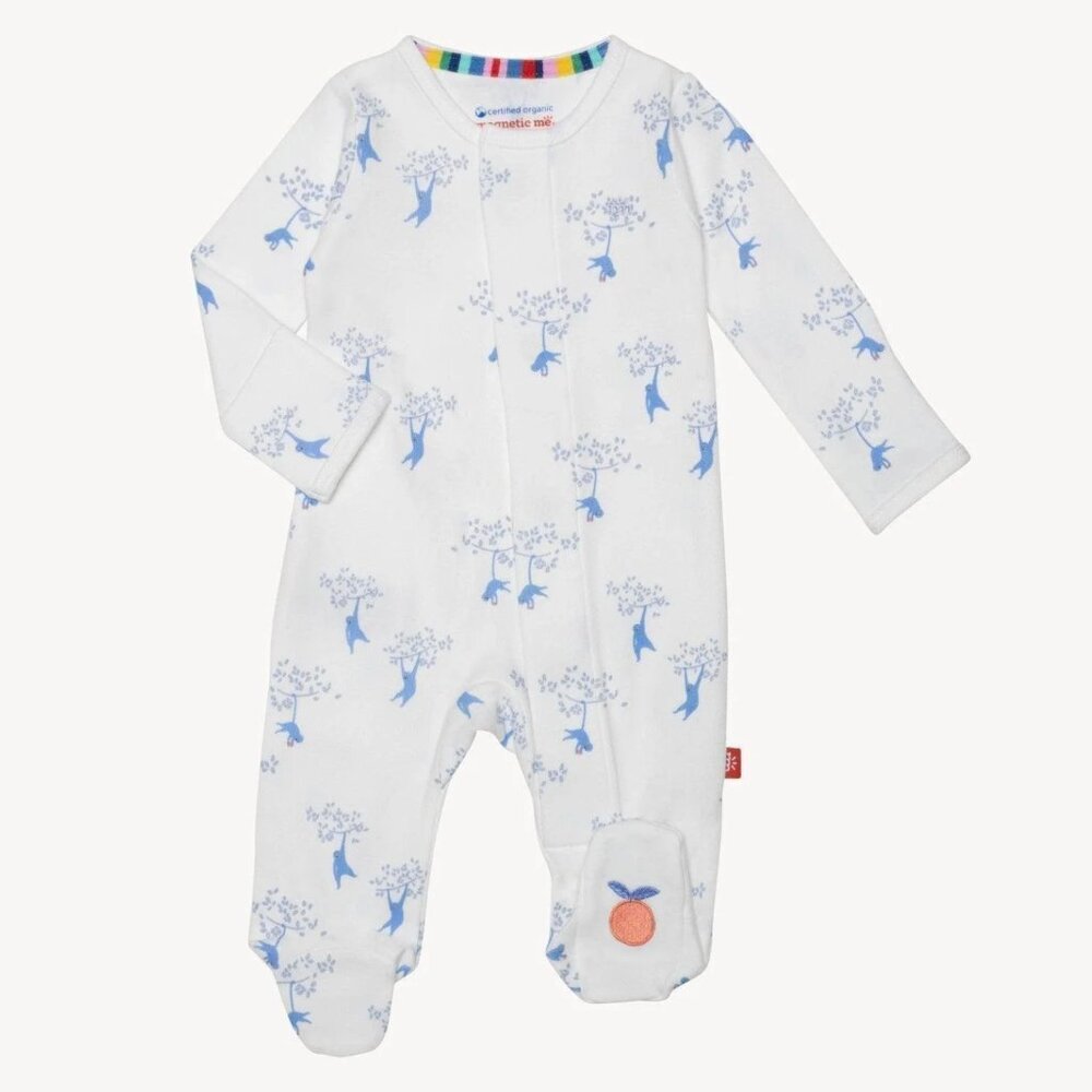 Magnetic Me / Chimps - Organic Cotton Footie / 0-3 Months